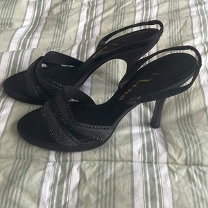 Black Embellished Nina Heels